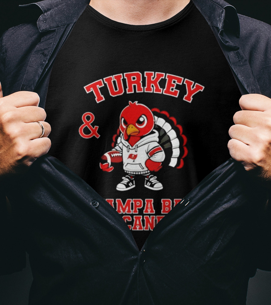 Turkey Tampa Bay Buccaneers Football NFL Happy Thanksgiving Celebration T-Shirt