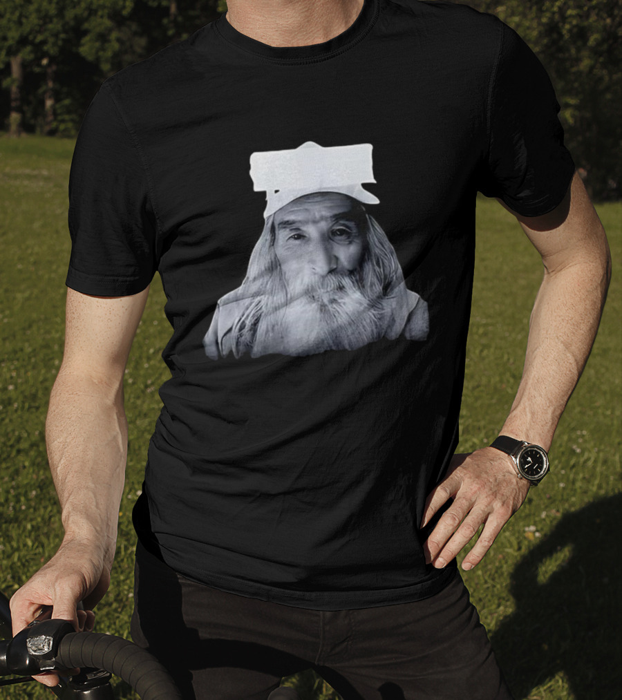Fujimotosan Fuji Face Iconic Long White Beard And Cap T-Shirt