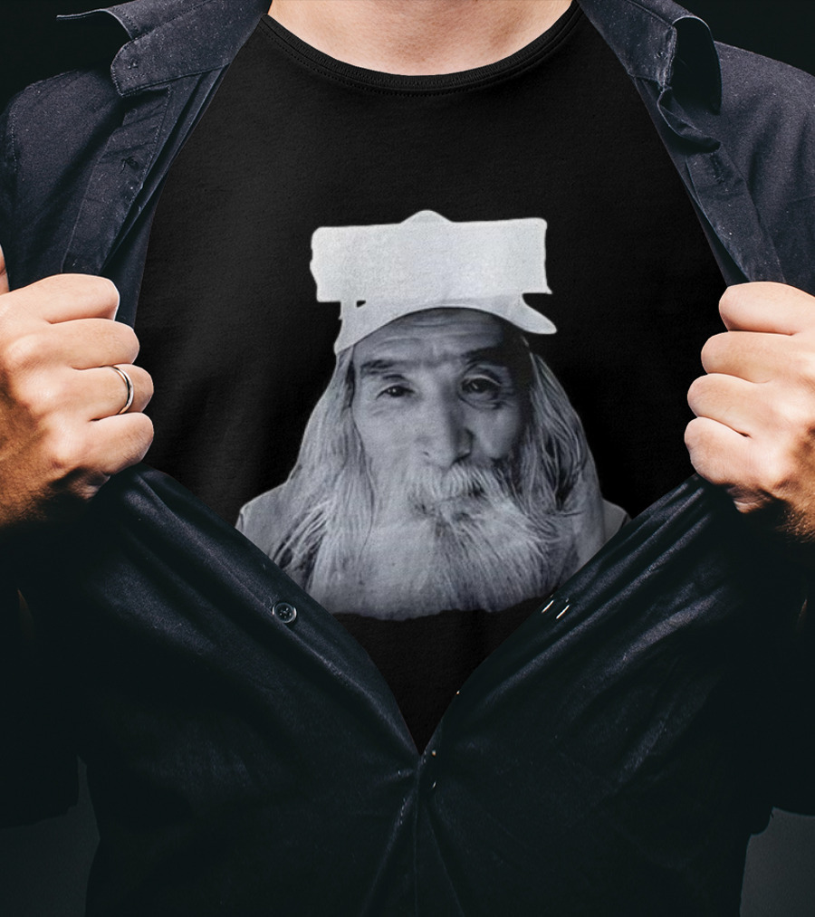 Fujimotosan Fuji Face Iconic Long White Beard And Cap T-Shirt