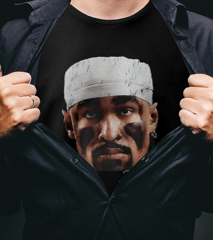 Jalen Hurts Philadelphia Eagles Big Head Signature Vintage Football T-Shirt