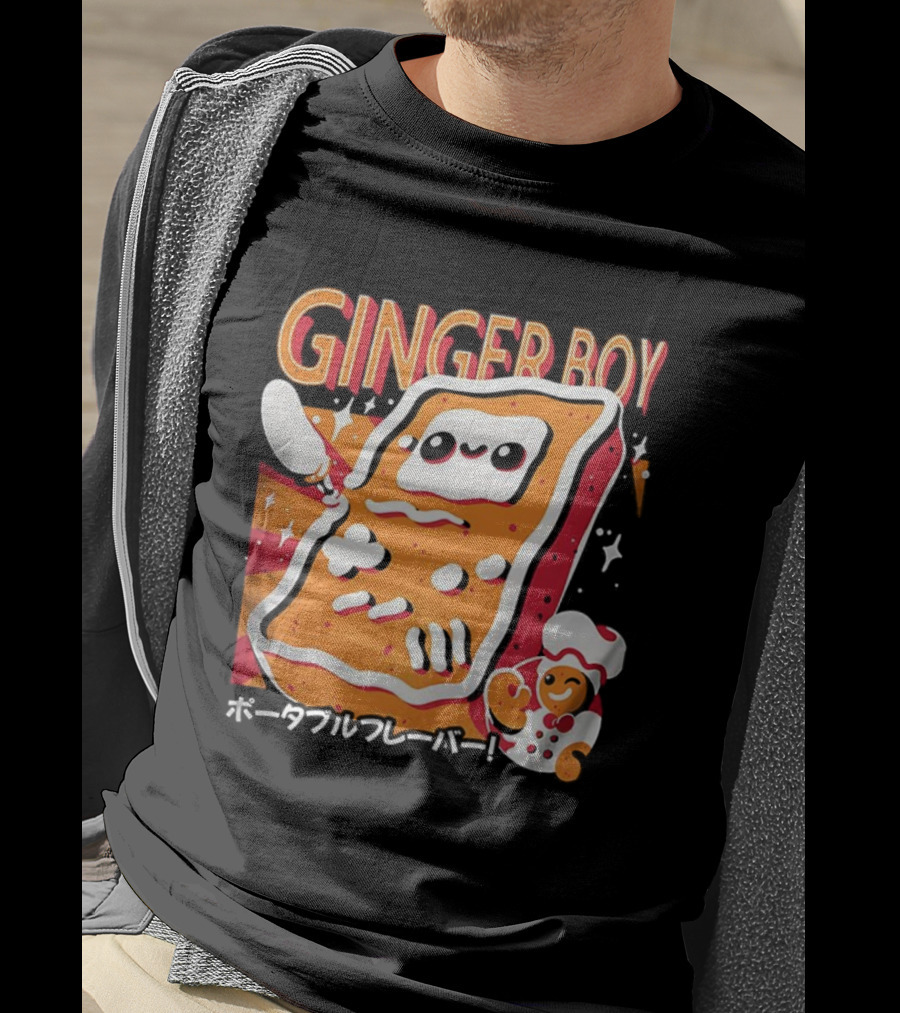 GingerBoy Gingerbread Handheld Game Console Christmas Portable Flavor Chef T-Shirt