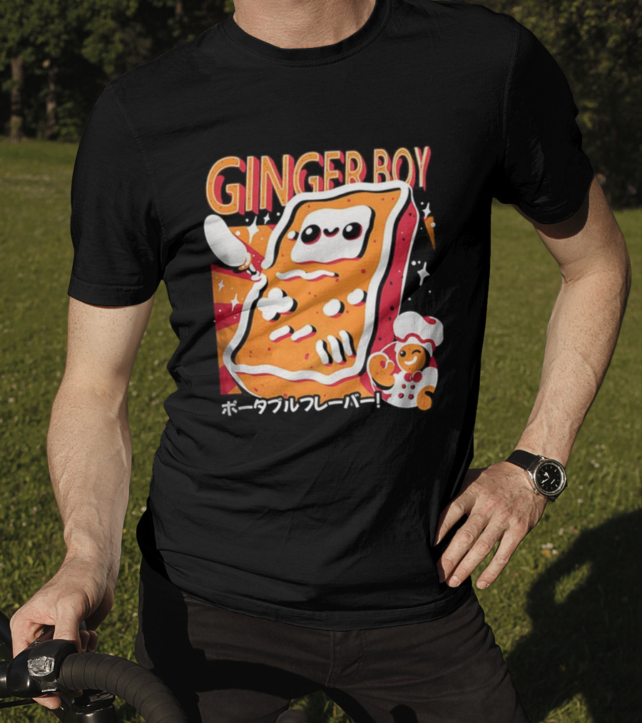 GingerBoy Gingerbread Handheld Game Console Christmas Portable Flavor Chef T-Shirt