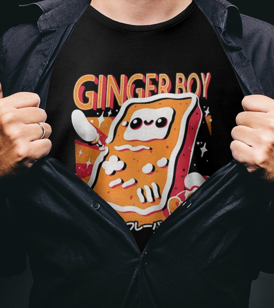 GingerBoy Gingerbread Handheld Game Console Christmas Portable Flavor Chef T-Shirt