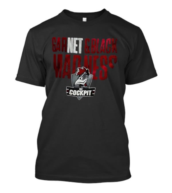The Cockpit Garnet & Black Madness Logo T-Shirt
