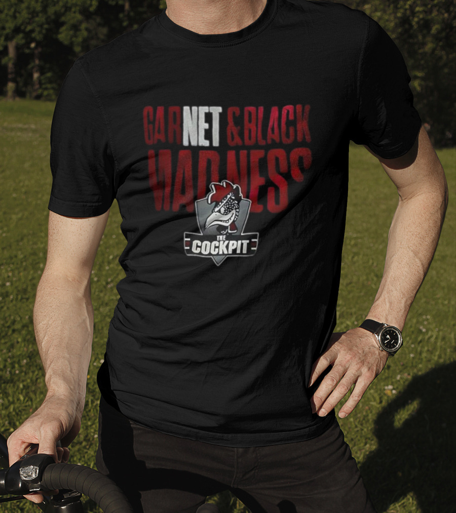 The Cockpit Garnet & Black Madness Logo T-Shirt