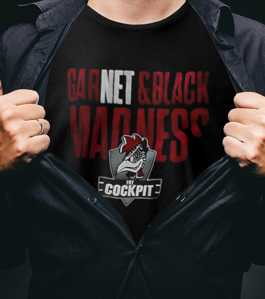 The Cockpit Garnet & Black Madness Logo T-Shirt