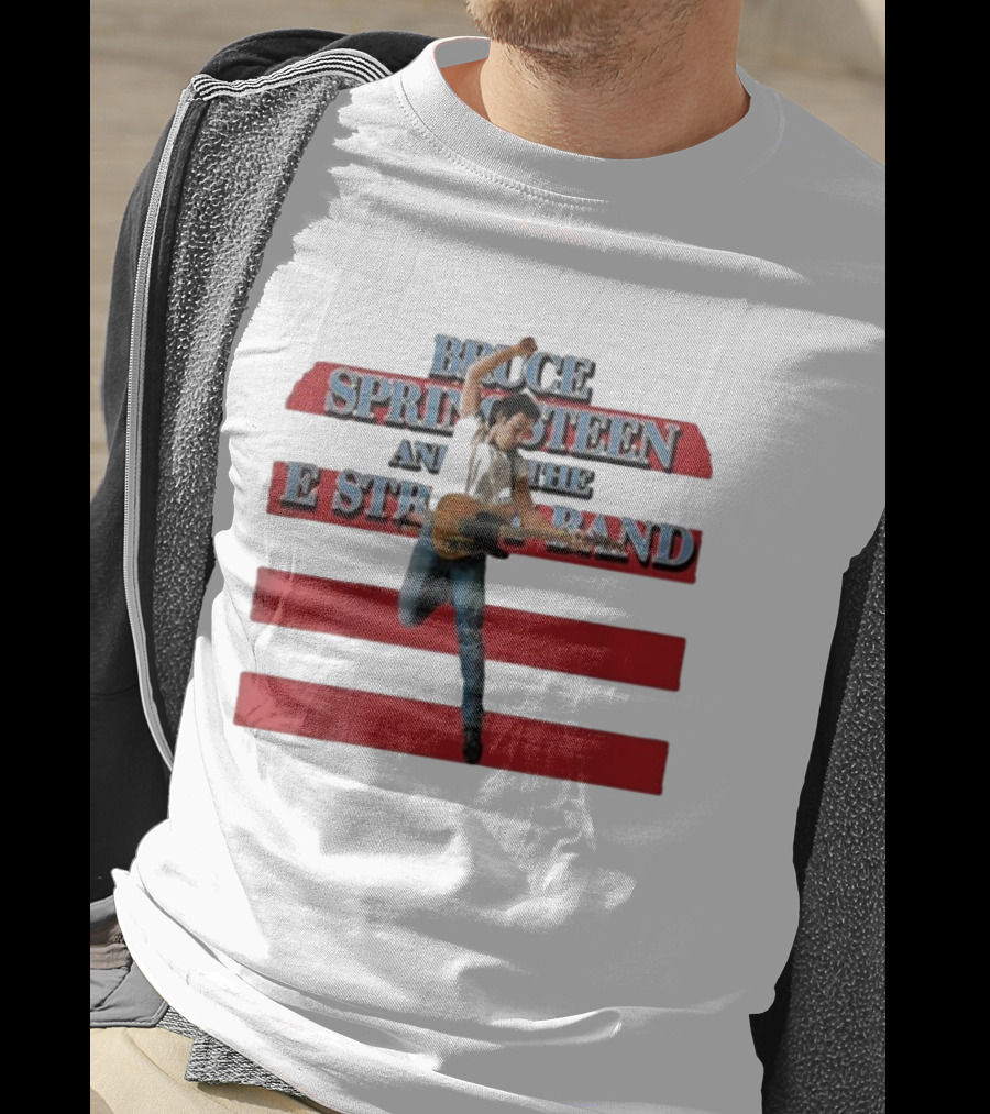 Bruce Springsteen And The E Street Band Born In The U.S.A. Tour 1984-85 Guitar T-Shirt