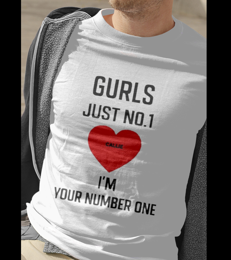 Gurls Just No 1 I'm Your Number One Heart Callie T-Shirt