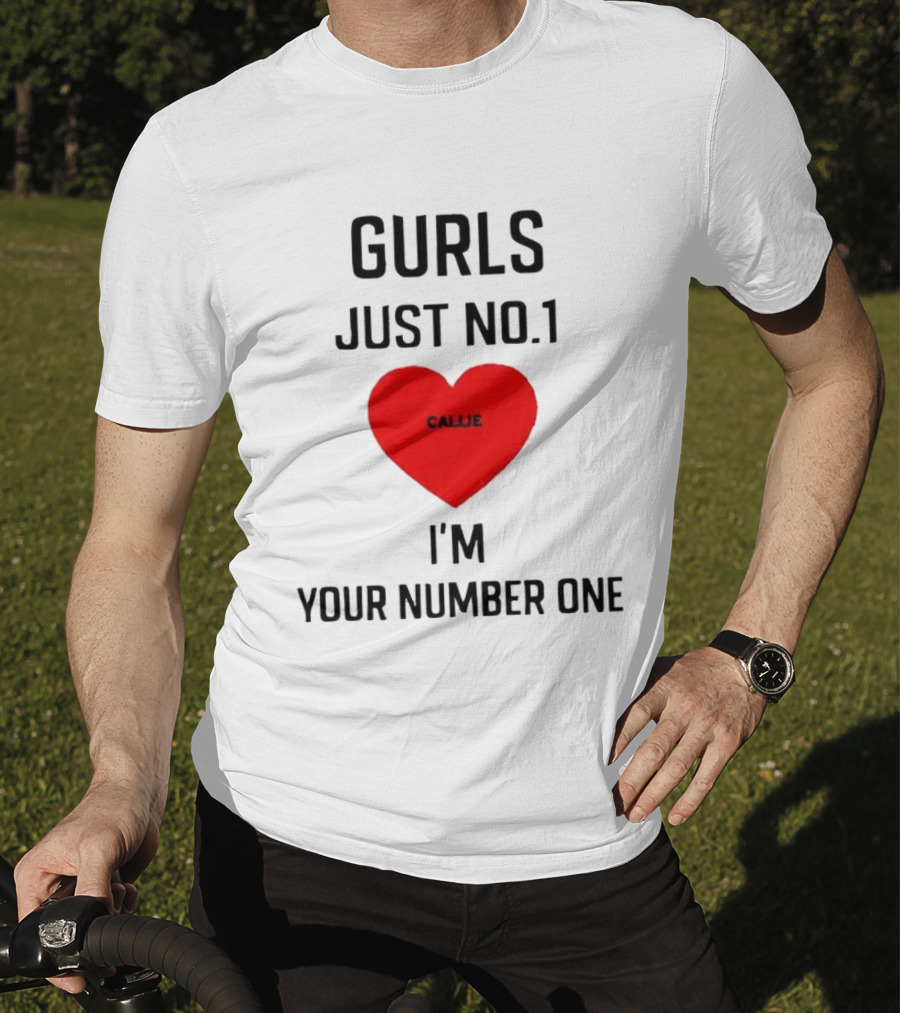 Gurls Just No 1 I'm Your Number One Heart Callie T-Shirt