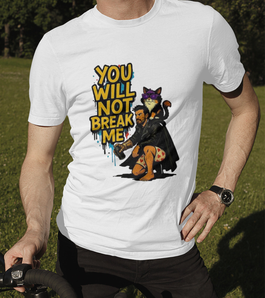 Dungeon Crawler Carl You Will Not Break Me Donut Cat Graffiti Style T-Shirt