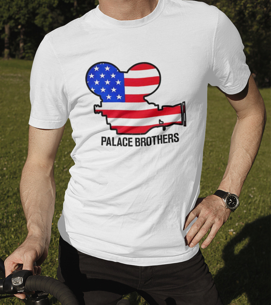 Palace Brothers American Flag Camera T-Shirt