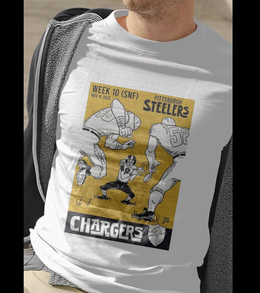 Pittsburgh Steelers Vs Chargers Week 10 SNF Nov 9 2025 Comic T-Shirt