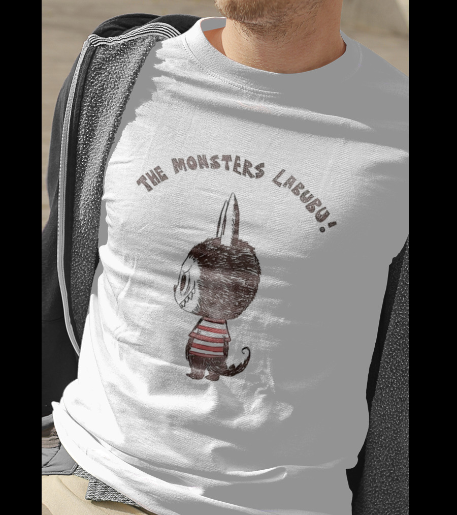 The Monsters Labubu Striped Creature Character T-Shirt