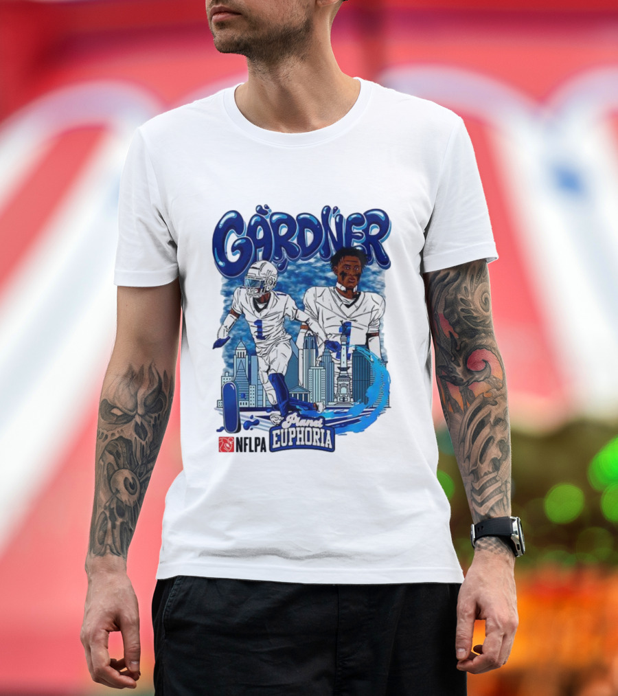Gårdner Number 1 Primes Euphoria Football Skyline Cartoon T-Shirt