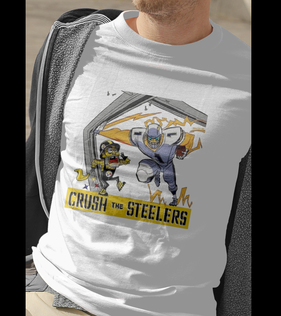Los Angeles Chargers Vs Pittsburgh Steelers NFL 2025 Crush The Steelers T-Shirt