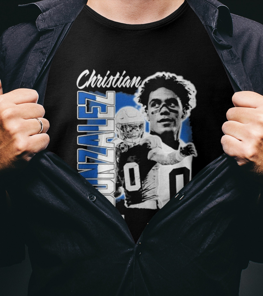 Christian Gonzalez NFLPA Dreamathon Football Athlete T-Shirt