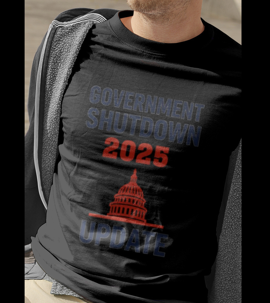 Government Shutdown 2025 Update Capitol Symbol T-Shirt