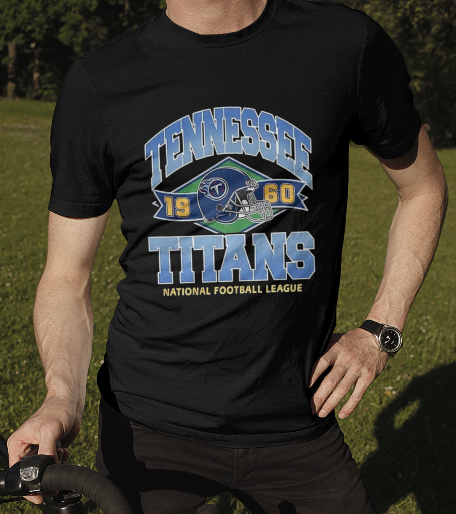 Tennessee Titans 1960 National Football League Helmet Emblem T-Shirt