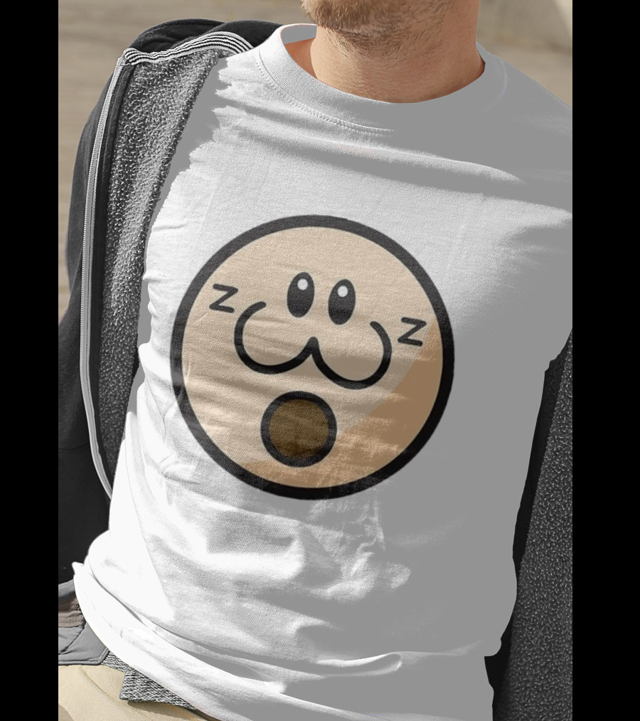 Haminations Sleepy Face Expression ZZZ Cute Cartoon Head T-Shirt