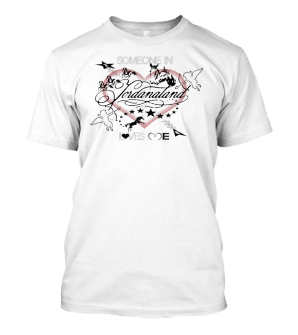 Jordana Someone In Jordanaland Loves Me Heart Stars T-Shirt