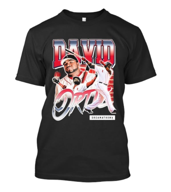 David Ortiz Big Papi Dreamathon Baseball Imagery MLB Legends T-Shirt