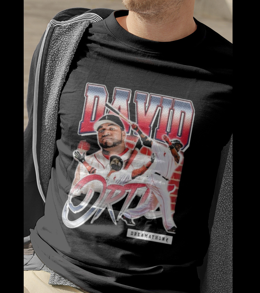 David Ortiz Big Papi Dreamathon Baseball Imagery MLB Legends T-Shirt