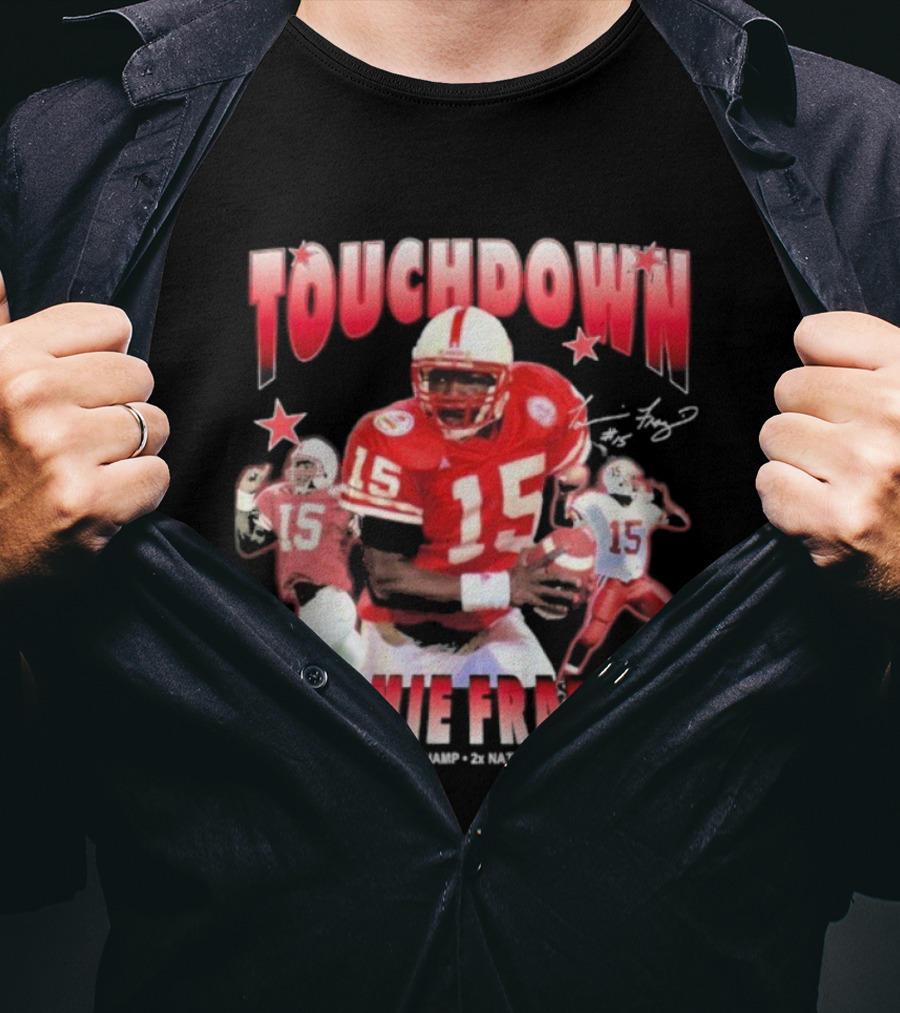 Tommie Frazier Touchdown Back 2 Back National Champ 2x National Championship MVP T-Shirt