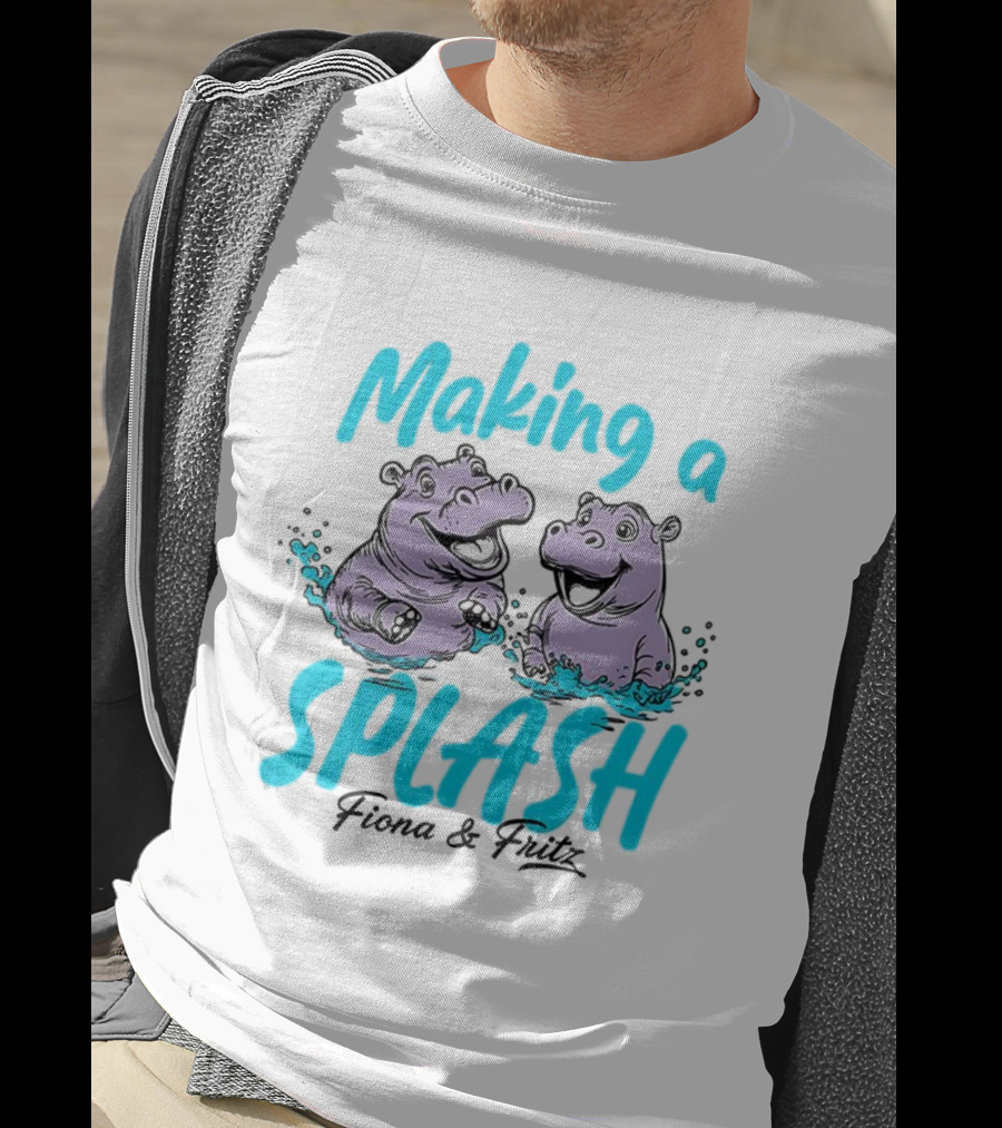 Making A Splash Fiona And Fritz Hippo Fun T-Shirt