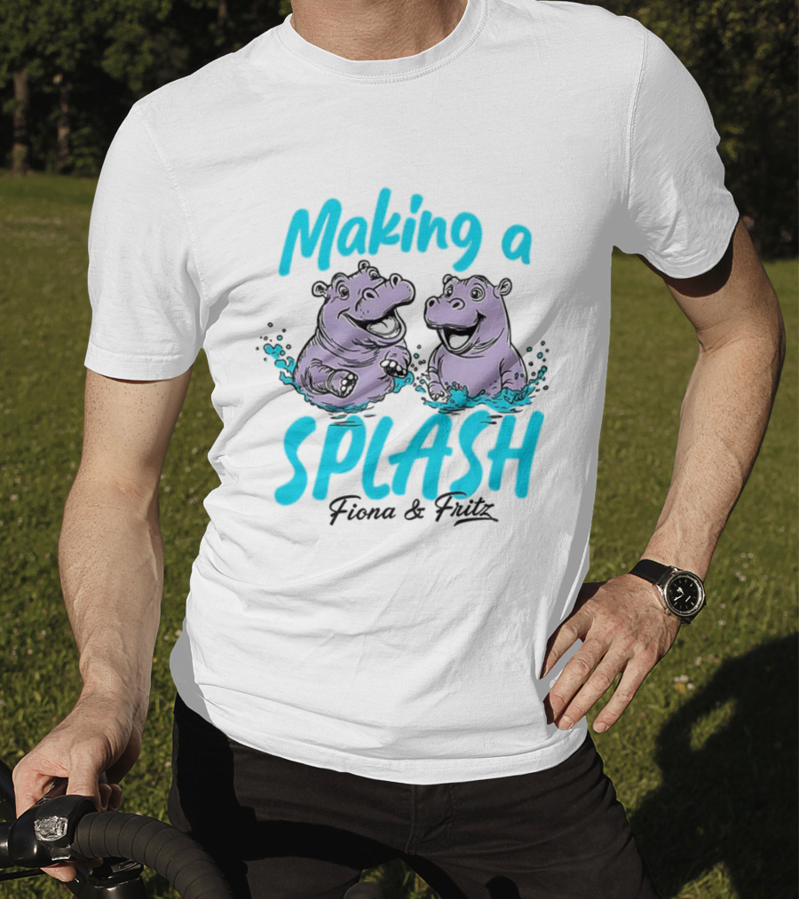 Making A Splash Fiona And Fritz Hippo Fun T-Shirt