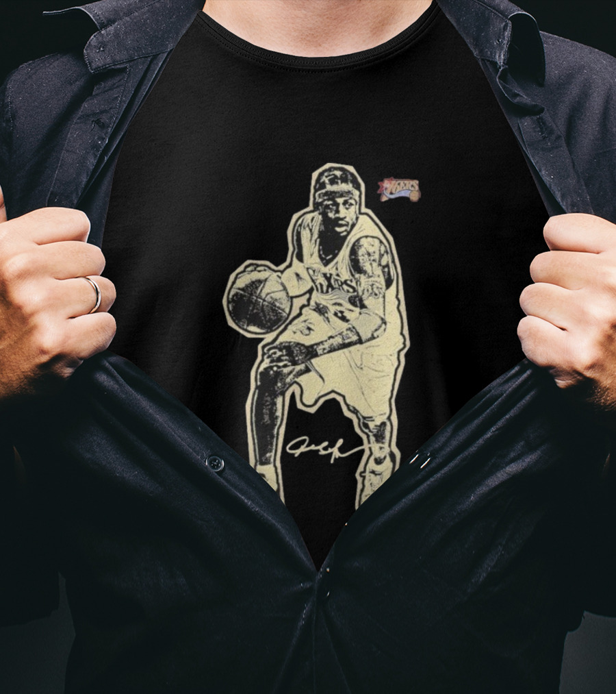 Allen Iverson 76ers Basketball Icon Philadelphia Legend T-Shirt