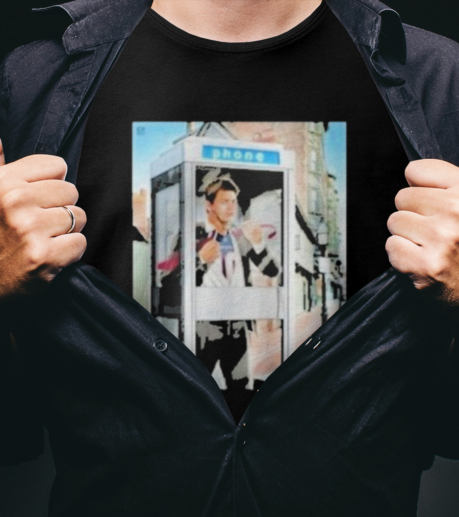 Drake Maye New England Patriots Phone Booth T-Shirt