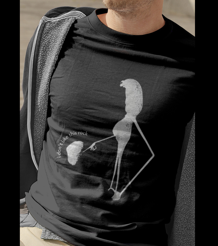 I Don’t Like This Rock Marcus Meme Stick Figure Pointing Gesture T-Shirt