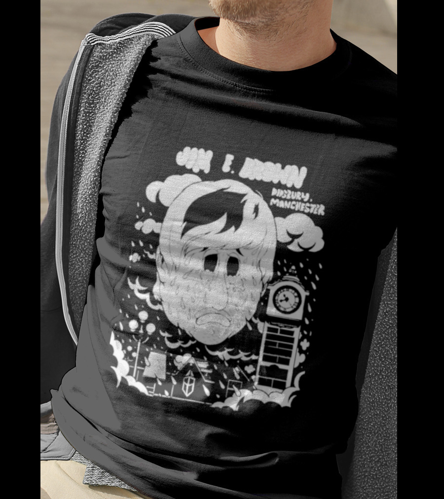Jim E. Brown Didsbury Manchester Tower Dripping Portrait T-Shirt