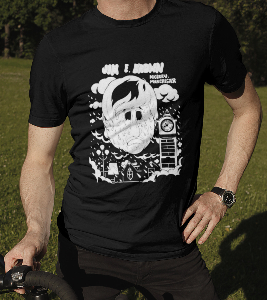 Jim E. Brown Didsbury Manchester Tower Dripping Portrait T-Shirt