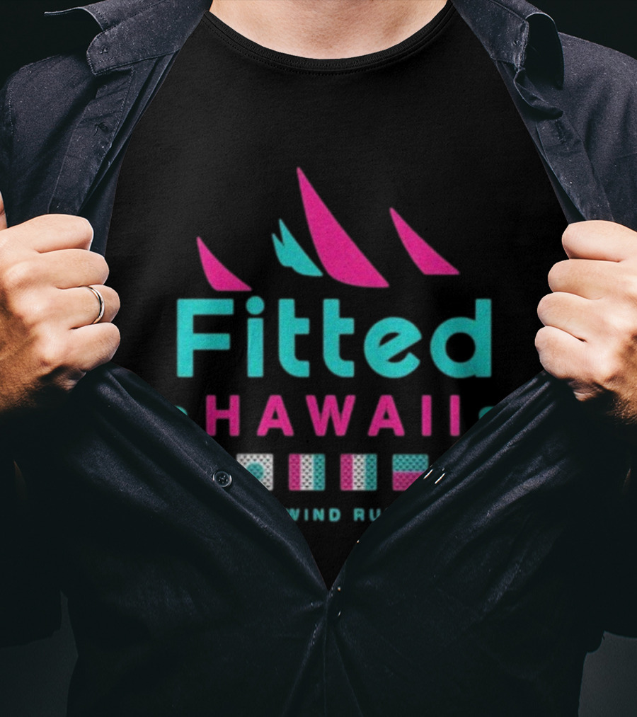 Fitted Hawaii Tradewind Runners Nautical Flags Seaworthy T-Shirt