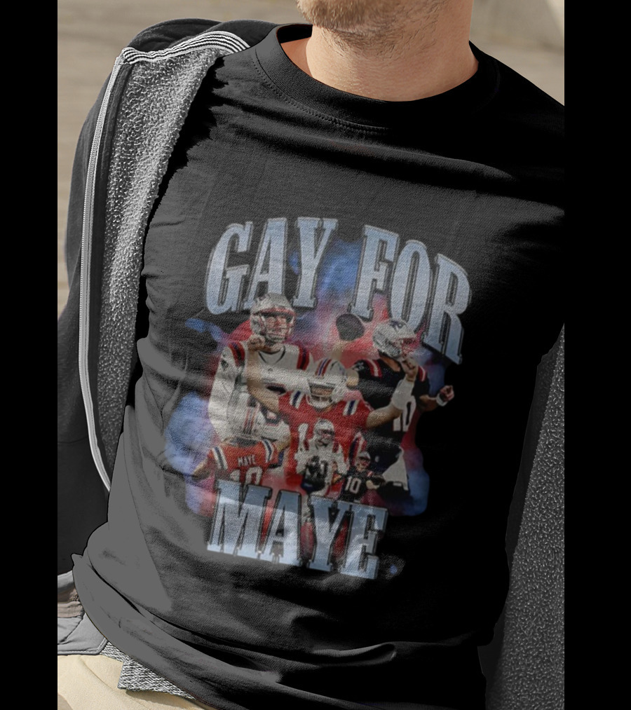 Gay For Maye New England Patriots Football Theme T-Shirt