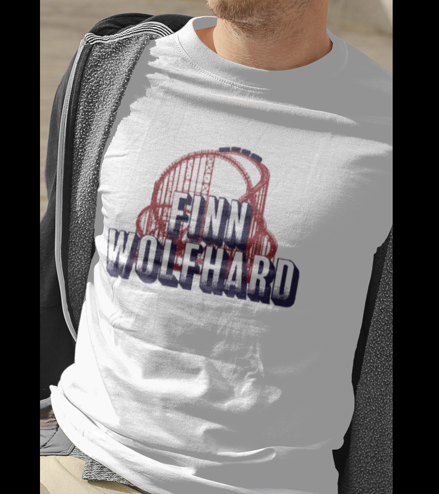 Finn Wolfhard Roller Red Blue Headphones T-Shirt