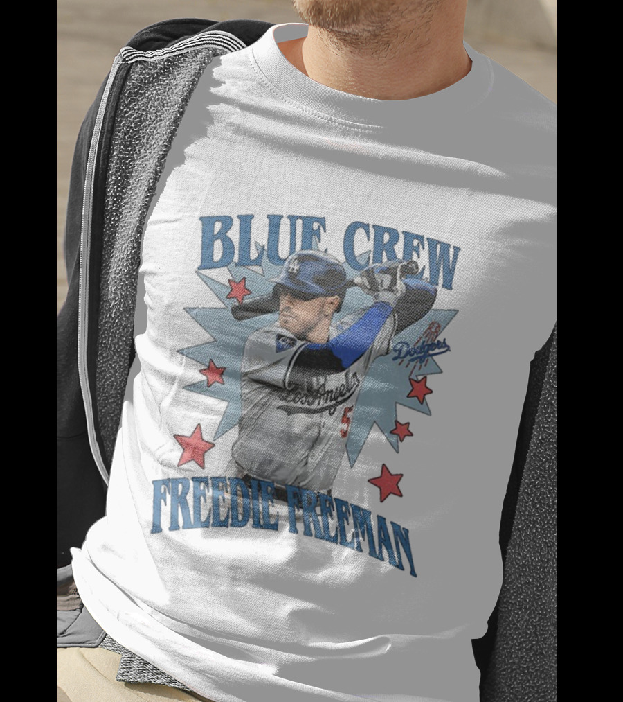 Blue Crew Dodgers Freddie Freeman Los Angeles Baseball Players T-Shirt