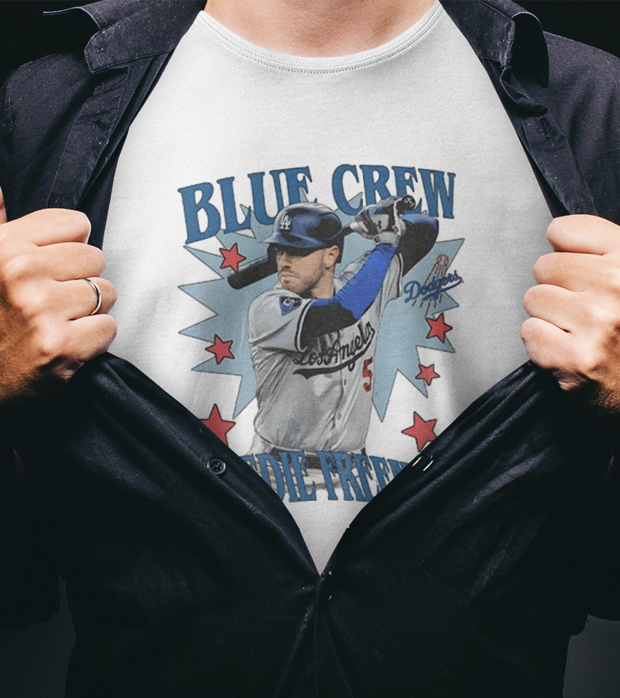 Blue Crew Dodgers Freddie Freeman Los Angeles Baseball Players T-Shirt