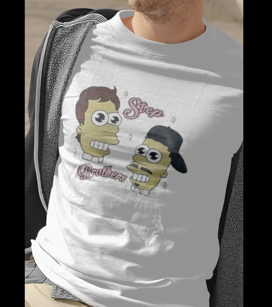 Julian And Logan Step Brothers Christmas Simpsons Style T-Shirt