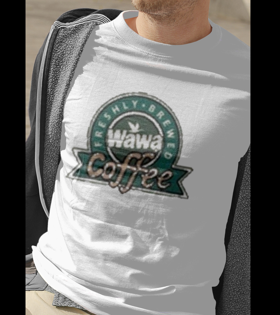 Wawa Freshly Brewed Coffee Logo Emblem T-Shirt