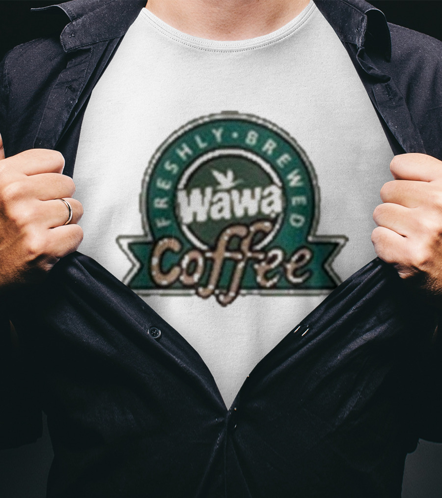 Wawa Freshly Brewed Coffee Logo Emblem T-Shirt