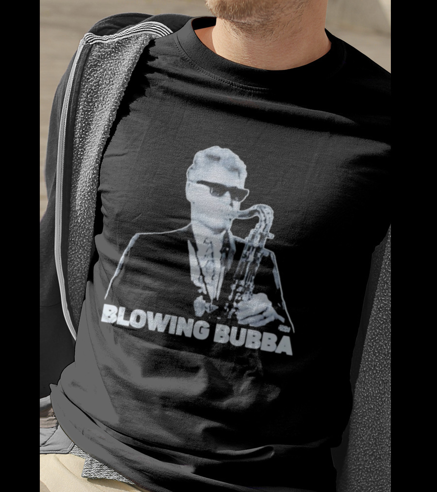 Bubba Diablo Macabre Blowing Bubba Saxophone Retro Style T-Shirt