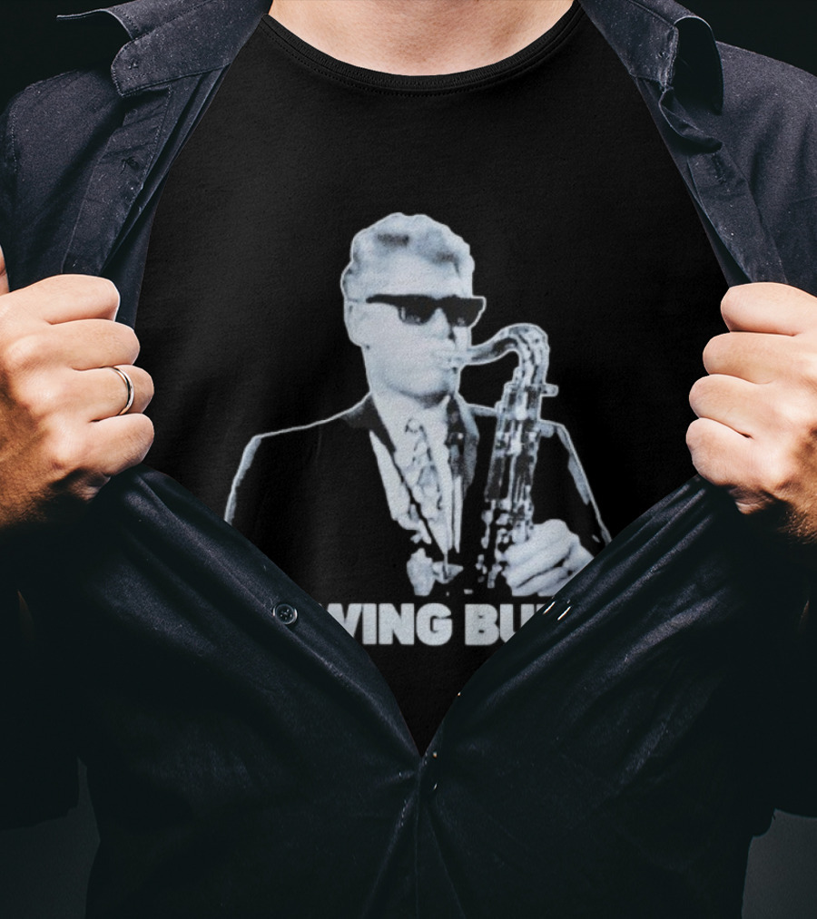 Bubba Diablo Macabre Blowing Bubba Saxophone Retro Style T-Shirt
