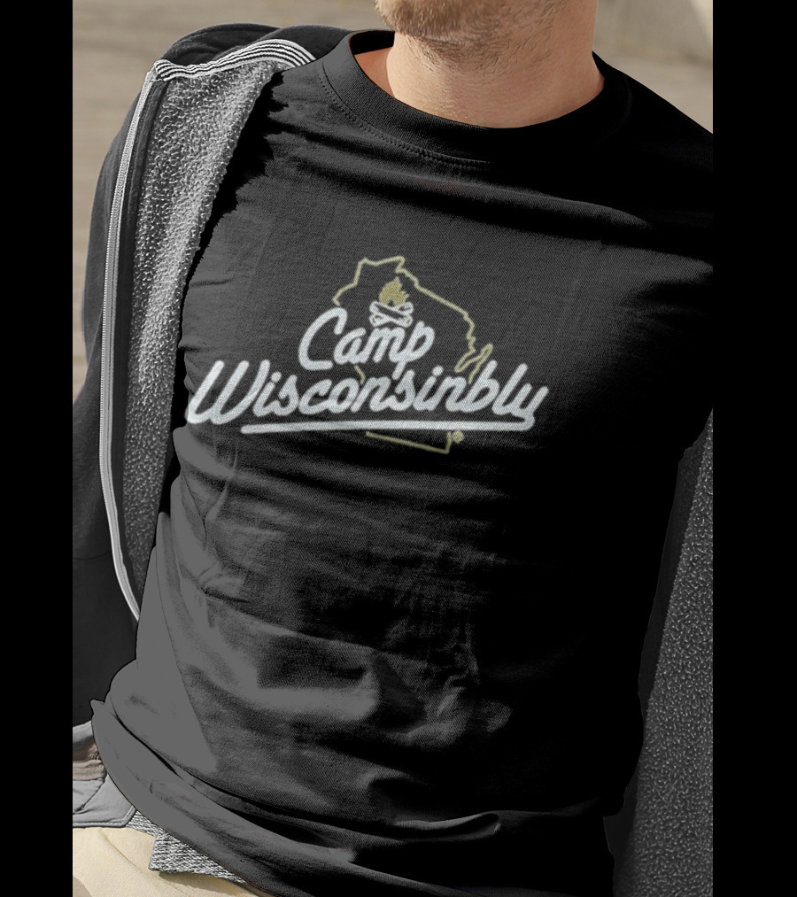 Camp Wisconsinbly Drink Wisconsinbly Wisconsin Map And Beer T-Shirt