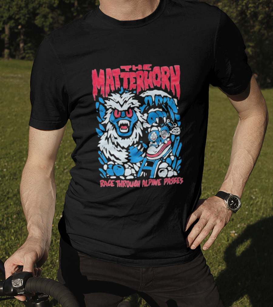 The Matterhorn Yeti Adventure Race Through Alpine Passes T-Shirt