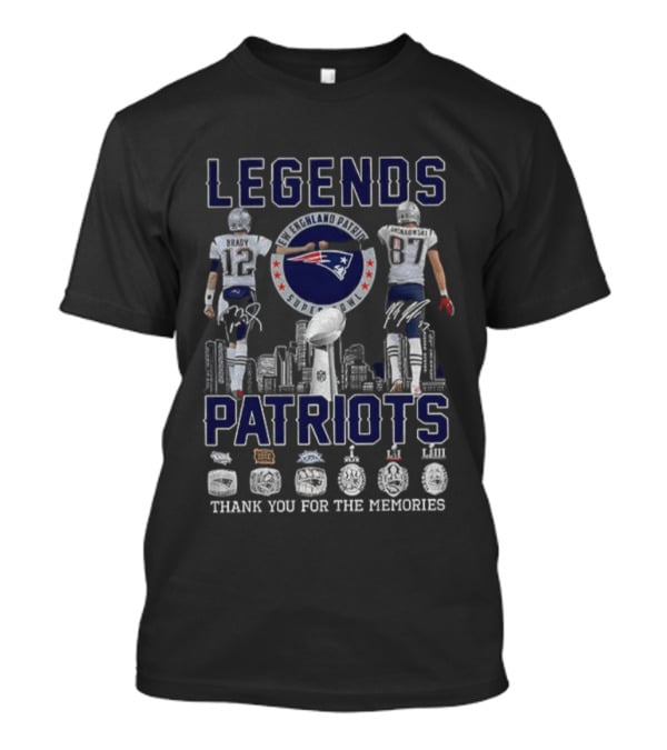 Legends New England Patriots Thank You For The Memories T-Shirt