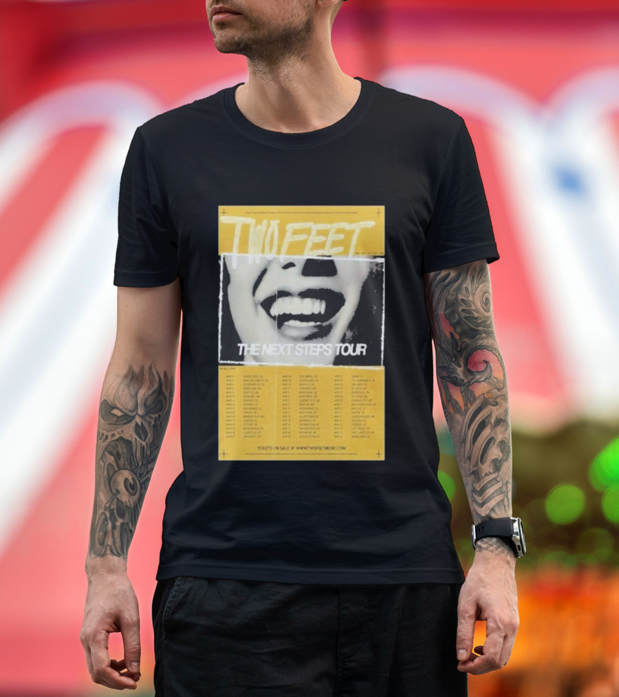 Two Feet The Next Steps Tour 2026 Dates Santa Cruz Boston Tickets On Sale T-Shirt