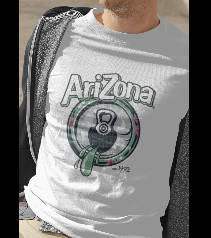 AriZona Tea Drip Since 1992 Flower Can Design T-Shirt
