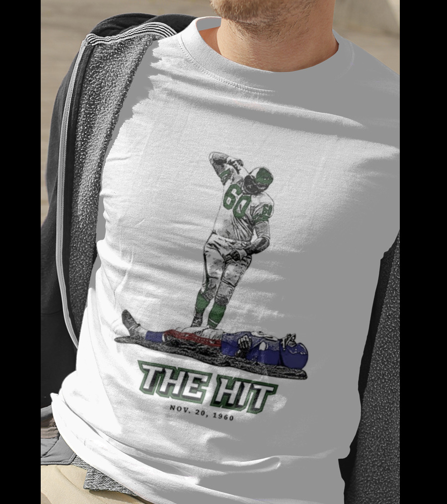 Chuck Bednarik Vs Frank Gifford The Hit Nov 20 1960 T-Shirt